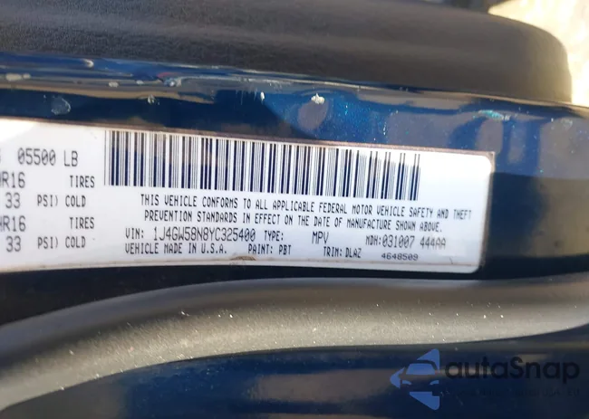 1J4GW58N8YC325400: 44323708