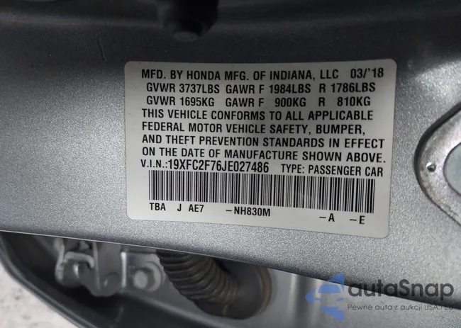 19XFC2F76JE027486: 44323796