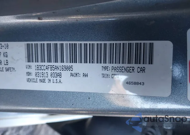 1B3CC4FB5AN169005: 44323806