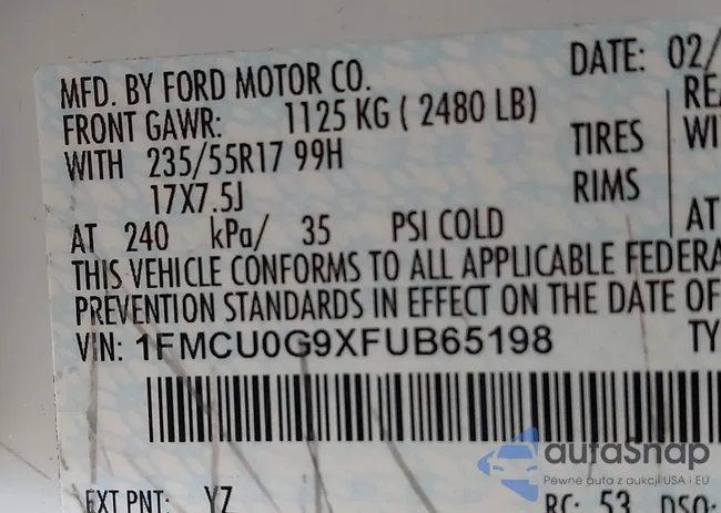 1FMCU0G9XFUB65198: 44323862