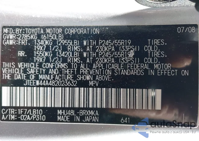 JTEEW44A482023632: 44323878