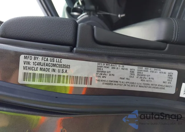 1C4RJEAG3MC553503: 44323880