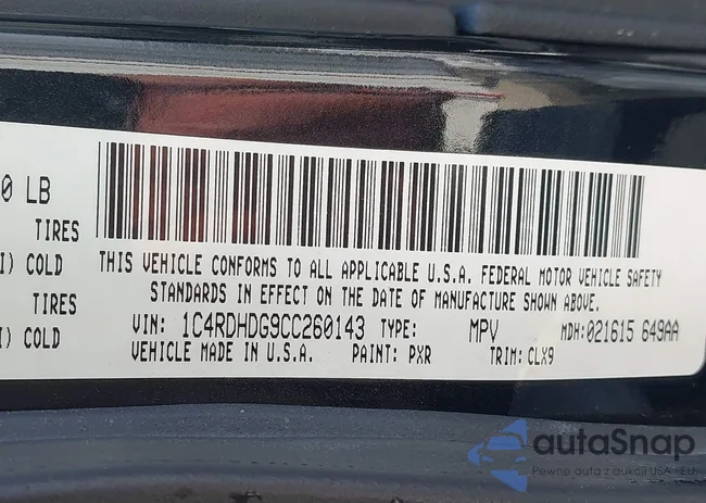 1C4RDHDG9CC260143: 44323936