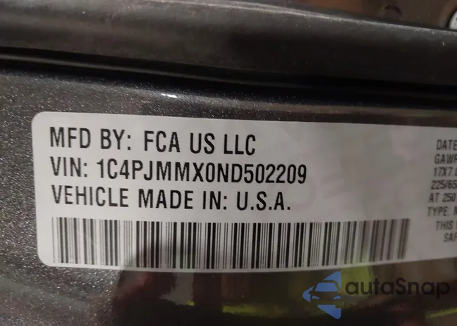 1C4PJMMX0ND502209: 44323941