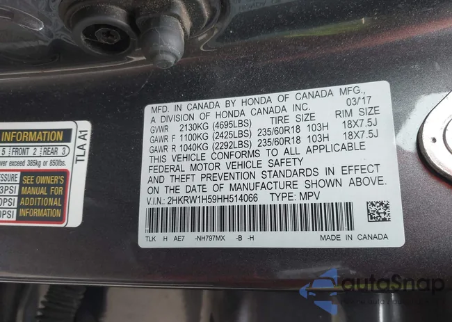 2HKRW1H59HH514066: 44325063