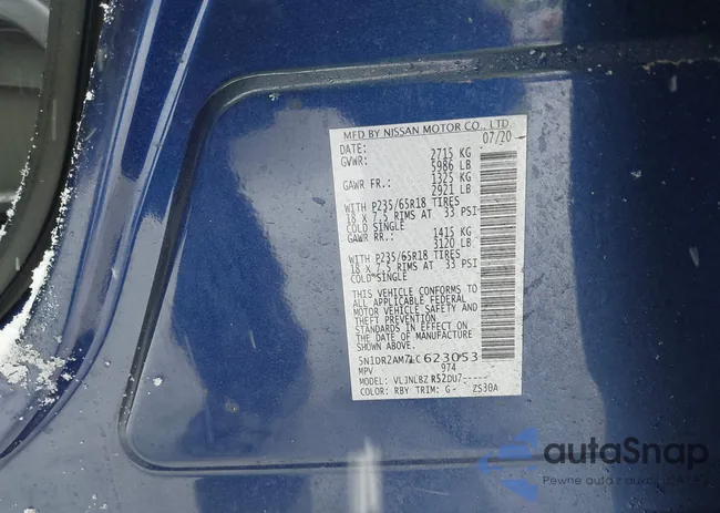 5N1DR2AM7LC623053: 44325087