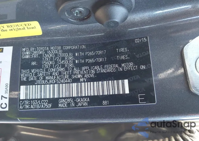 JTEBU5JR0F5240440: 44325201