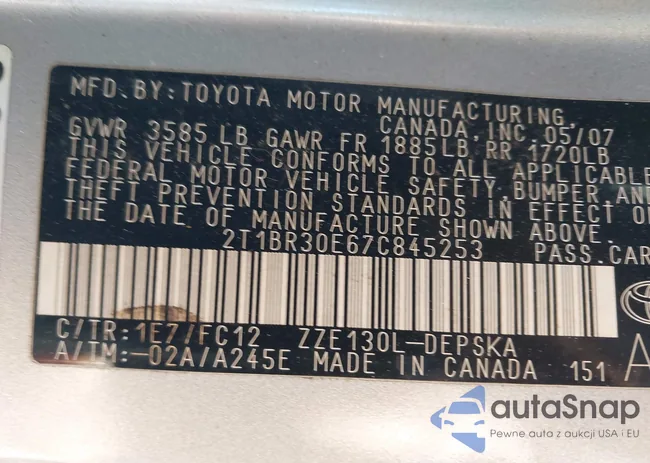 2T1BR30E67C845253: 44325295