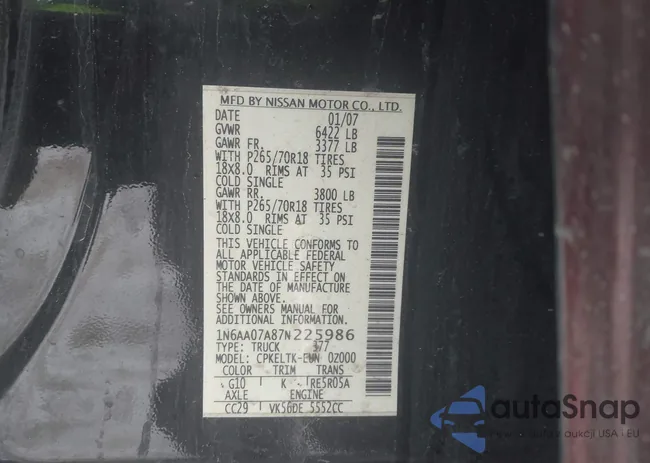 1N6AA07A87N225986: 44325304