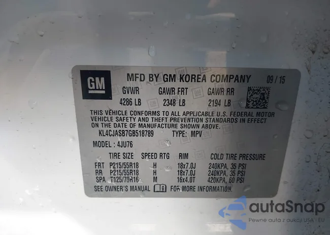 KL4CJASB7GB518789: 44325445