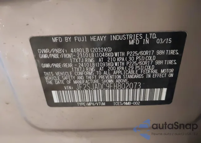 JF2SJADC9FH802073: 44325537