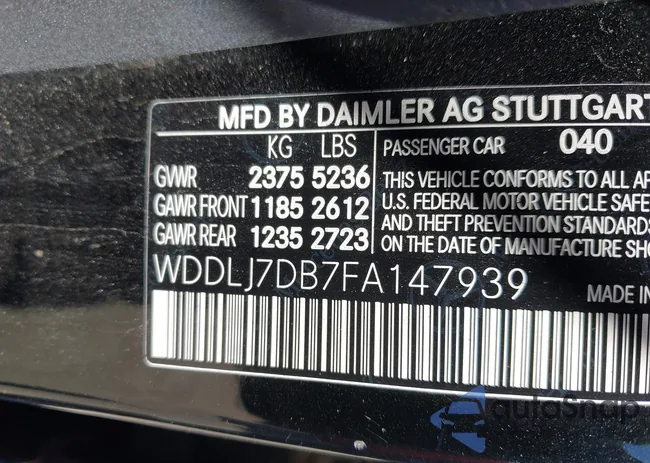 WDDLJ7DB7FA147939: 44325567