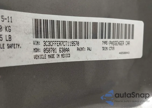 3C3CFFER7CT119570: 44324585