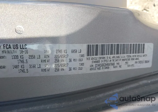 2C4RDGBG3HR607008: 44324623