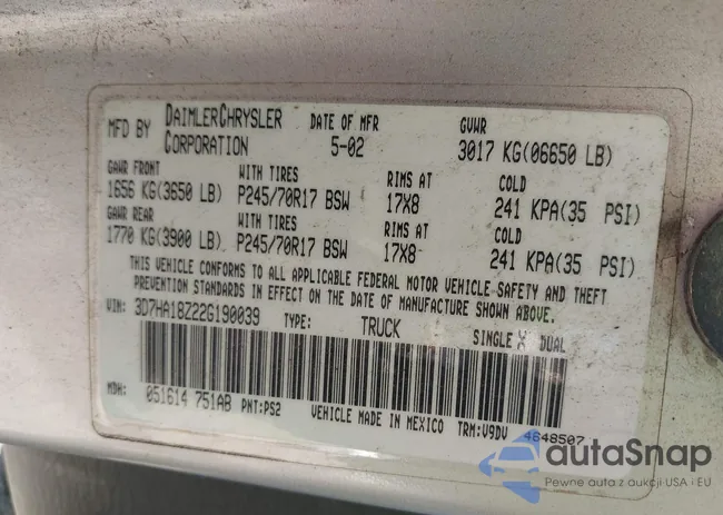 3D7HA18Z22G190039: 44324701