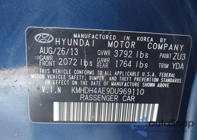 KMHDH4AE9DU969110: 44324735