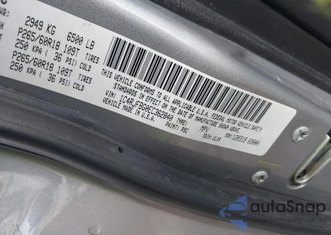 1C4RJFBG0EC362840: 44324782