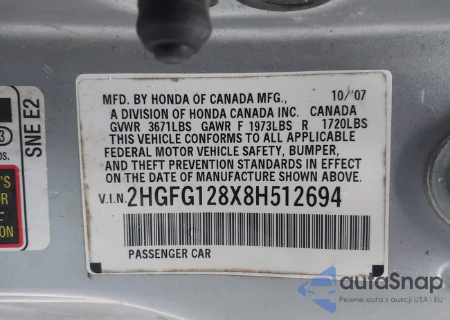 2HGFG128X8H512694: 44324889