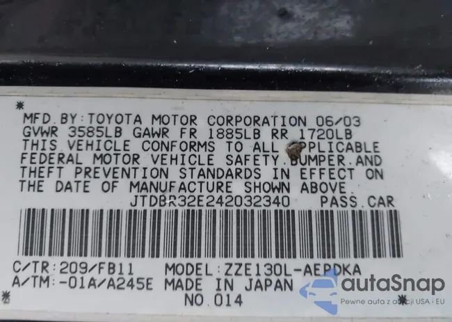 JTDBR32E242032340: 44326042