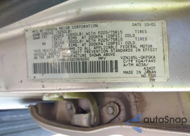 JT3HN86R520369260: 44326050