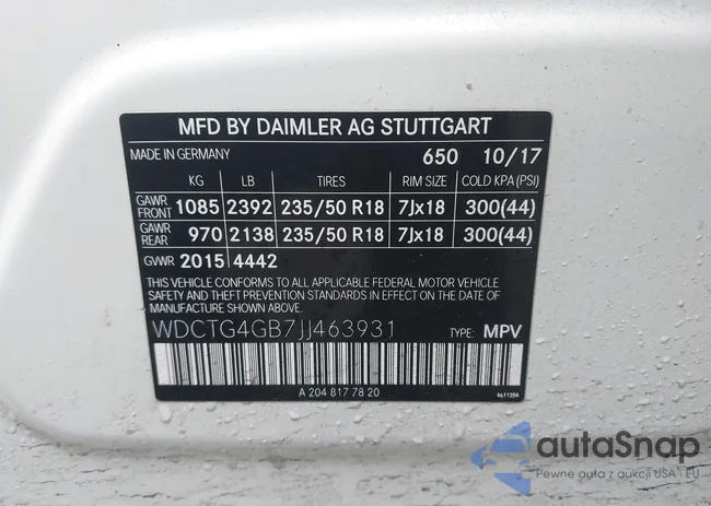 WDCTG4GB7JJ463931: 44326059