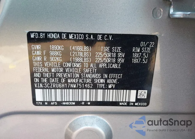 3CZRU6H17NM751462: 44326187