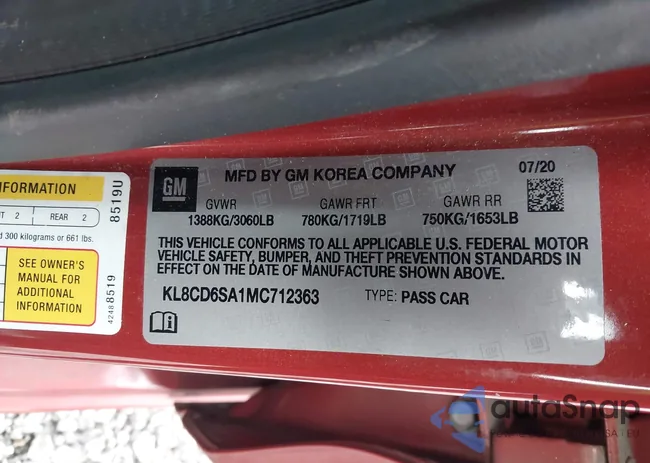 KL8CD6SA1MC712363: 44326205