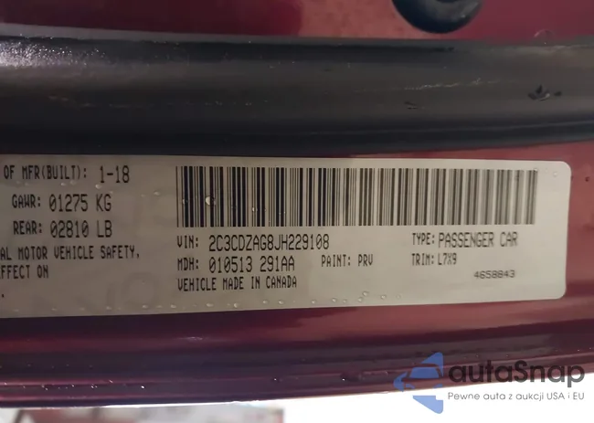 2C3CDZAG8JH229108: 44326314