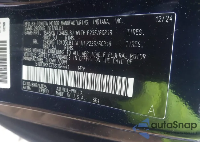 5TDESKFC7SS164441: 44326441