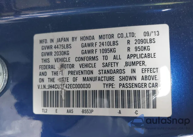 JH4CU2F42EC000030: 44326458