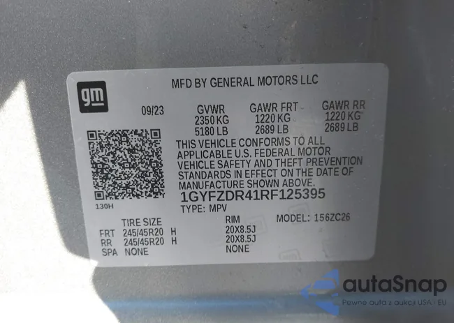 1GYFZDR41RF125395: 44326464