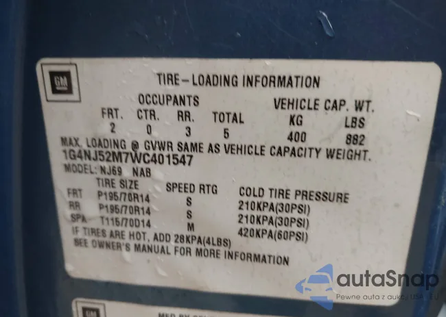 1G4NJ52M7WC401547: 44325619