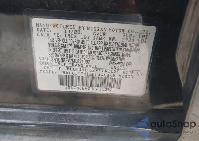 3N1CN8EV7ML821092: 44325770