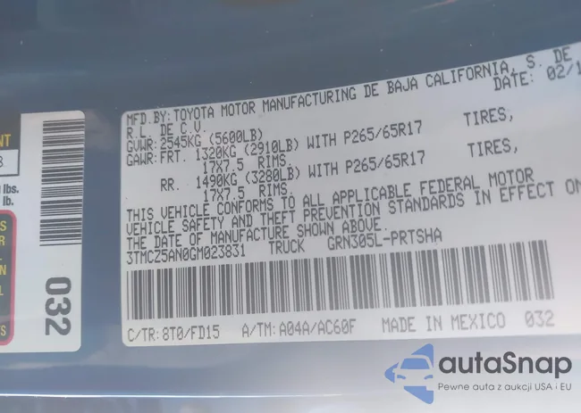 3TMCZ5AN0GM023831: 44325789