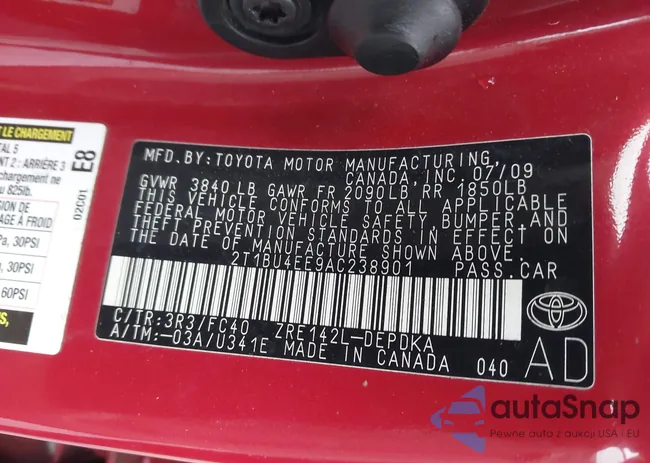 2T1BU4EE9AC238901: 44325825