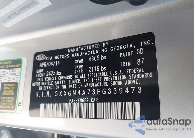 5XXGN4A73EG339473: 44325833