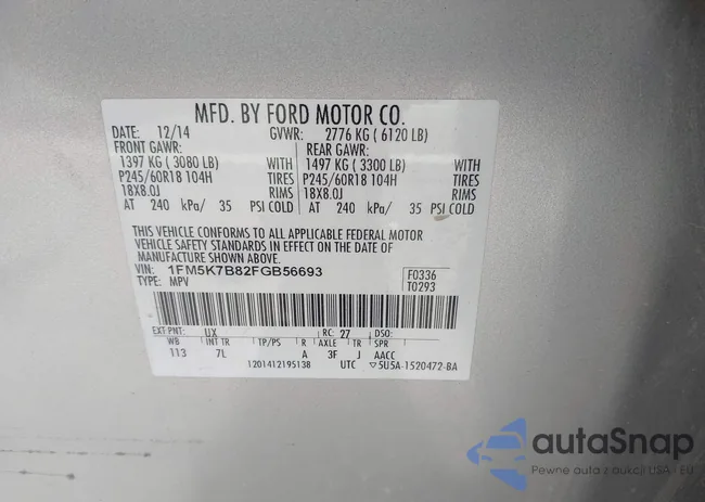 1FM5K7B82FGB56693: 44326971