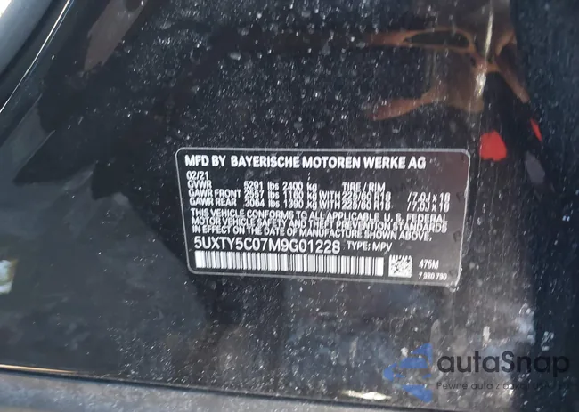 5UXTY5C07M9G01228: 44327005