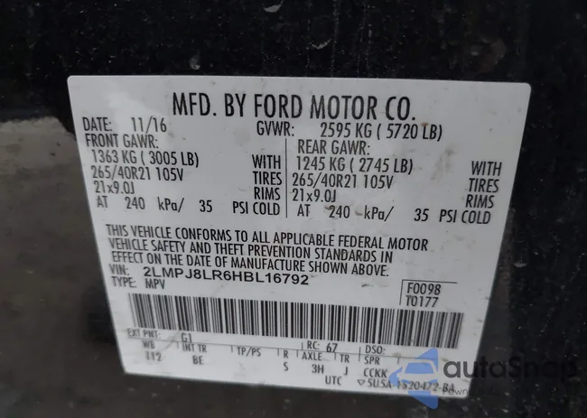 2LMPJ8LR6HBL16792: 44327019