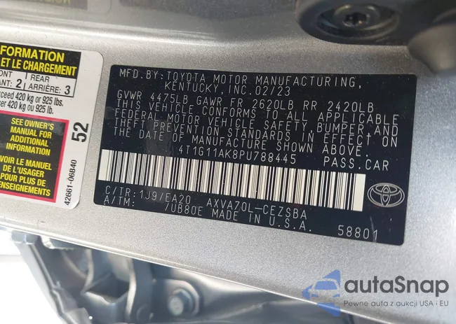 4T1G11AK8PU788445: 44327074