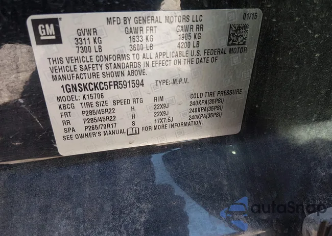 1GNSKCKC5FR591594: 44327082