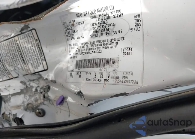 1FMZU72K35UA44203: 44327196