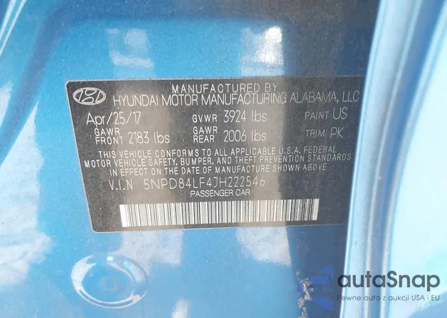 5NPD84LF4JH222546: 44327219