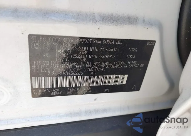 2T3P1RFV7PC363373: 44327220