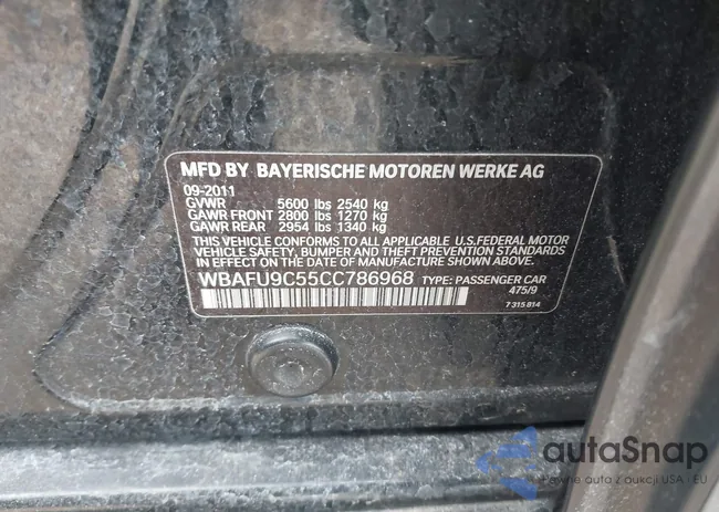 WBAFU9C55CC786968: 44327435