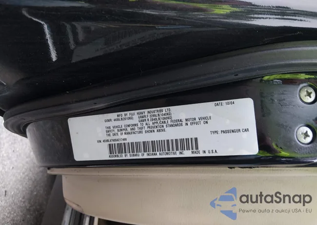 4S3BL676056217498: 44327466