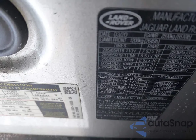 SALYK2EX7LA278299: 44327497