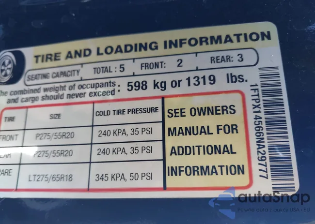 1FTPX14566NA29777: 44327548