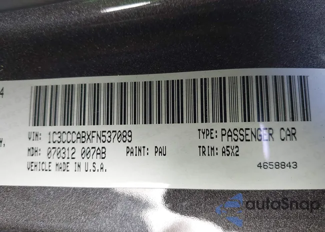 1C3CCCABXFN537089: 44327565