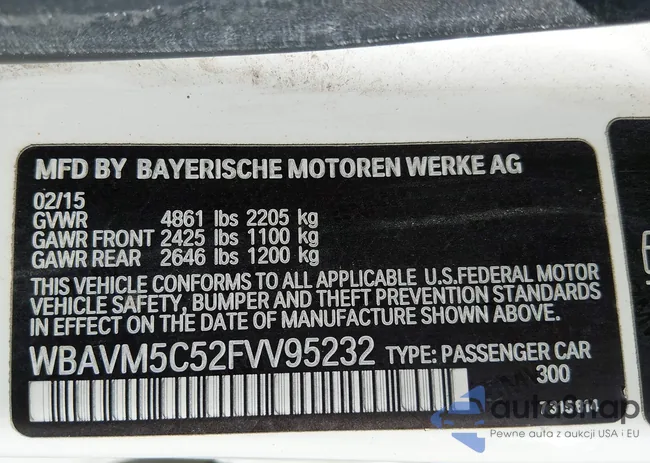 WBAVM5C52FVV95232: 44326721